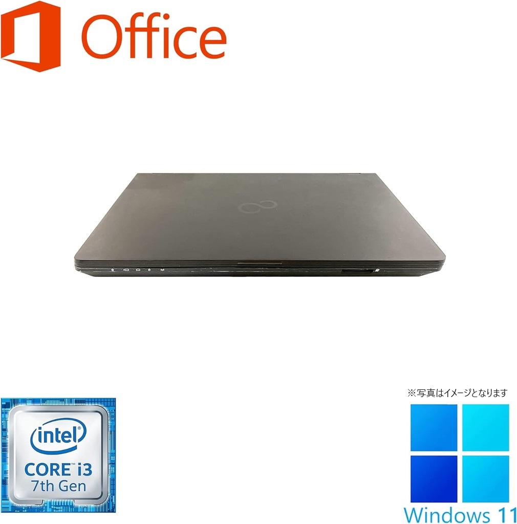 富士通 ノートPC U727/13.3型/Win 11 Pro/MS Office H&B 2019/Core i3